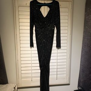 Black glittery dress